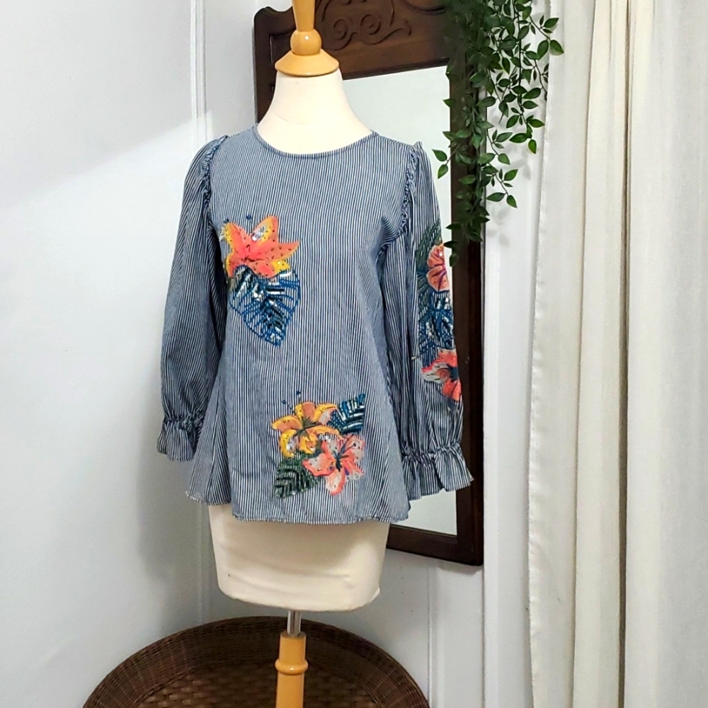 Zara Embroidered Blouse
